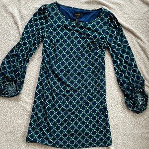 Laundry by Shelli Segal Navy printed bodycon dress size 6 maternity friendly!